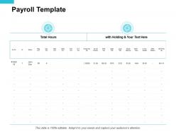 Payroll template compare ppt powerpoint presentation portfolio clipart