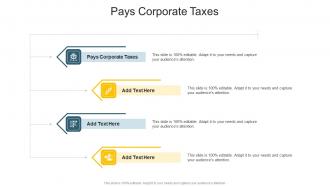 Pays Corporate Taxes In Powerpoint And Google Slides Cpb