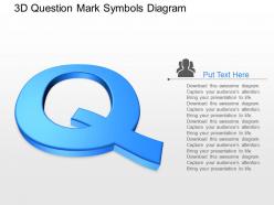 Pb 3d question mark symbols diagram powerpoint template