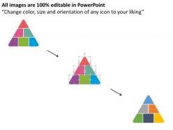 Pb six staged business pyramid option infographics flat powerpoint design