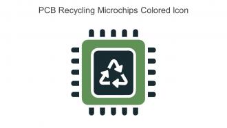 PCB Recycling Microchips Colored Icon In Powerpoint Pptx Png And Editable Eps Format