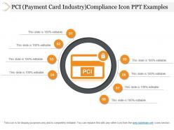 Pci Payment Card Industry Compliance Icon Ppt Examples