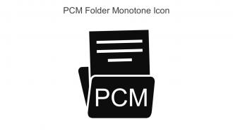 PCM Folder Monotone Icon In Powerpoint Pptx Png And Editable Eps Format
