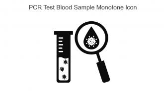 PCR Test Blood Sample Monotone Icon In Powerpoint Pptx Png And Editable Eps Format