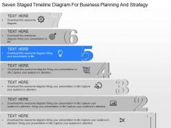 Pd seven staged timeline diagram for business planning and strategy powerpoint template