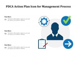 PDCA Action Plan Icon For Management Process