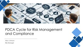 PDCA Cycle For Risk Management And Compliance PPT Sample AT
