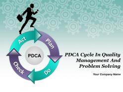 Pdca Cycle In Quality Management And Problem Solving Powerpoint Presentation Slides