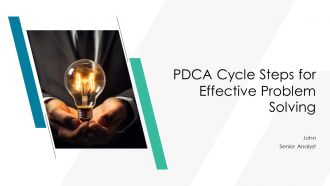 PDCA Cycle Steps For Effective Problem Solving PPT Summary AT