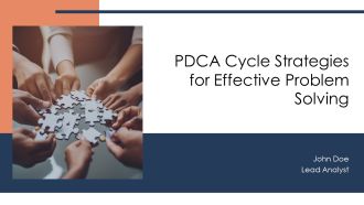 PDCA Cycle Strategies For Effective Problem Solving PPT Summary AT