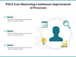 Pdca icon illustrating continuous improvement of processes