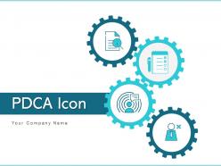 Pdca icon management process business solutions improvement measures