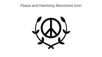 Peace And Harmony Monotone Icon In Powerpoint Pptx Png And Editable Eps Format