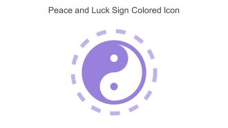 Peace And Luck Sign Colored Icon In Powerpoint Pptx Png And Editable Eps Format