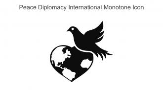 Peace Diplomacy International Monotone Icon In Powerpoint Pptx Png And Editable Eps Format