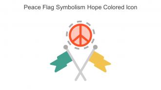 Peace Flag Symbolism Hope Colored Icon In Powerpoint Pptx Png And Editable Eps Format