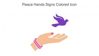 Peace Hands Signs Colored Icon In Powerpoint Pptx Png And Editable Eps Format