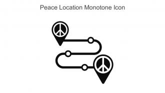 Peace Location Monotone Icon In Powerpoint Pptx Png And Editable Eps Format
