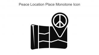 Peace Location Place Monotone Icon In Powerpoint Pptx Png And Editable Eps Format