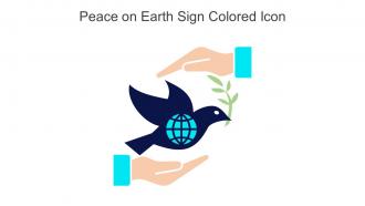 Peace On Earth Sign Colored Icon In Powerpoint Pptx Png And Editable Eps Format