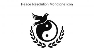 Peace Resolution Monotone Icon In Powerpoint Pptx Png And Editable Eps Format