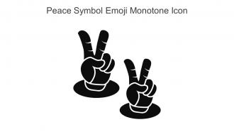Peace Symbol Emoji Monotone Icon In Powerpoint Pptx Png And Editable Eps Format