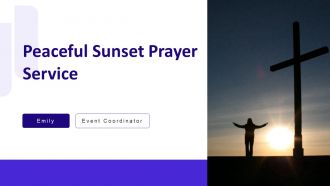 Peaceful Sunset Prayer Service PPT Information AT