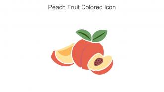 Peach Fruit Colored Icon In Powerpoint Pptx Png And Editable Eps Format