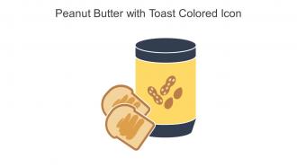 Peanut Butter With Toast Colored Icon In Powerpoint Pptx Png And Editable Eps Format