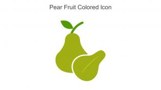 Pear Fruit Colored Icon In Powerpoint Pptx Png And Editable Eps Format