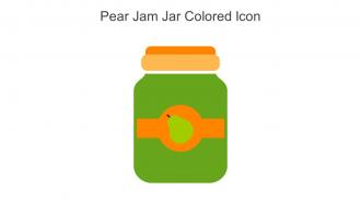 Pear Jam Jar Colored Icon In Powerpoint Pptx Png And Editable Eps Format