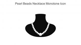 Pearl Beads Necklace Monotone Icon In Powerpoint Pptx Png And Editable Eps Format