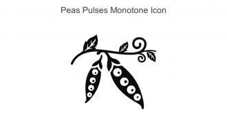Peas Pulses Monotone Icon In Powerpoint Pptx Png And Editable Eps Format
