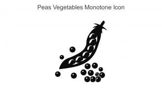 Peas Vegetables Monotone Icon In Powerpoint Pptx Png And Editable Eps Format