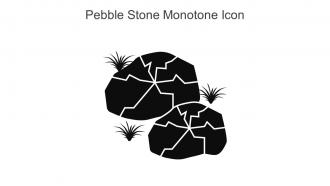 Pebble Stone Monotone Icon In Powerpoint Pptx Png And Editable Eps Format