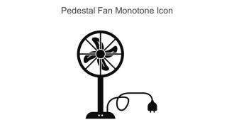 Pedestal Fan Monotone Icon In Powerpoint Pptx Png And Editable Eps Format