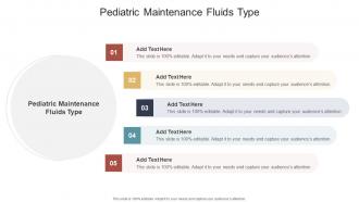 Pediatric Maintenance Fluids Type In Powerpoint And Google Slides Cpb