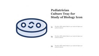 Pediatrician culture tray for study of biology icon