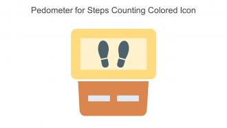 Pedometer For Steps Counting Colored Icon In Powerpoint Pptx Png And Editable Eps Format