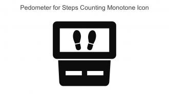 Pedometer For Steps Counting Monotone Icon In Powerpoint Pptx Png And Editable Eps Format