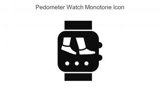 Pedometer Watch Monotone Icon In Powerpoint Pptx Png And Editable Eps Format
