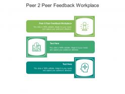 Peer 2 peer feedback workplace ppt powerpoint presentation model show cpb