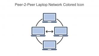 Peer 2 Peer Laptop Network Colored Icon In Powerpoint Pptx Png And Editable Eps Format