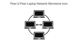 Peer 2 Peer Laptop Network Monotone Icon In Powerpoint Pptx Png And Editable Eps Format