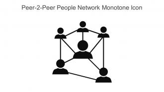 Peer 2 Peer People Network Monotone Icon In Powerpoint Pptx Png And Editable Eps Format