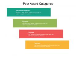 Peer award categories ppt powerpoint presentation summary shapes cpb