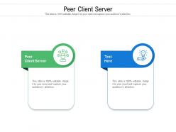 Peer client server ppt powerpoint presentation file inspiration cpb