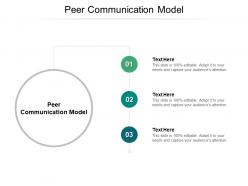 Peer communication model ppt powerpoint presentation icon inspiration cpb
