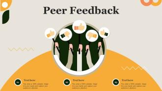 Peer Feedback Ppt Powerpoint Presentation Inspiration Ideas