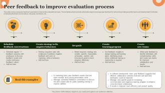 Peer Feedback To Improve Evaluation Process